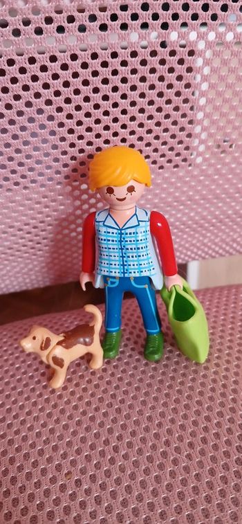 Playmobil femme chien