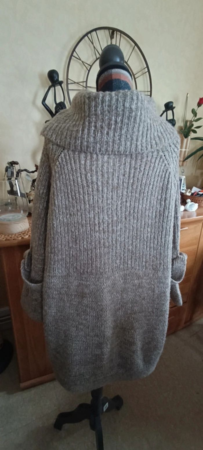 Gilet chaud marron - photo numéro 3