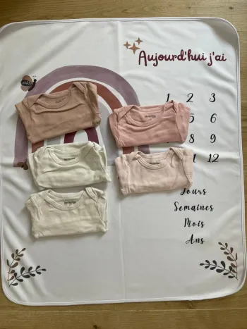 Lot de 5 bodys manches longues – Bébé fille – Taille 18 mois