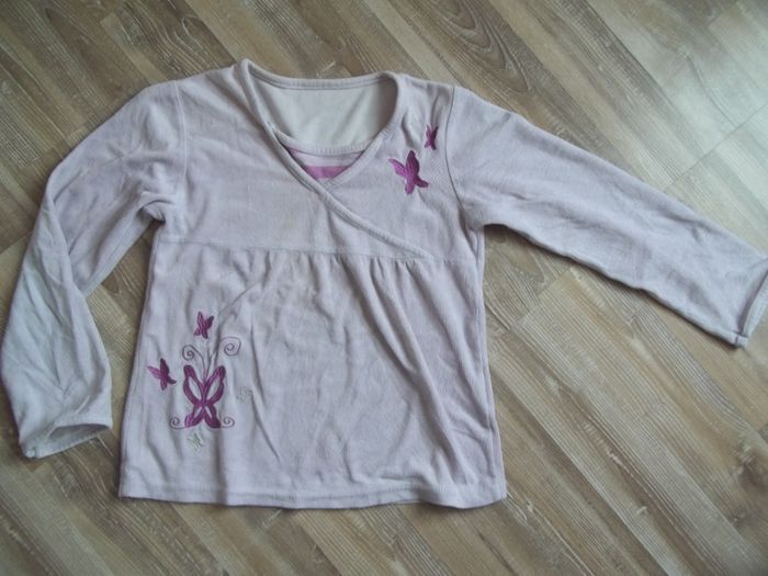 Pyjama (2) velours mauve papillons La Halle 12 ans - photo numéro 2