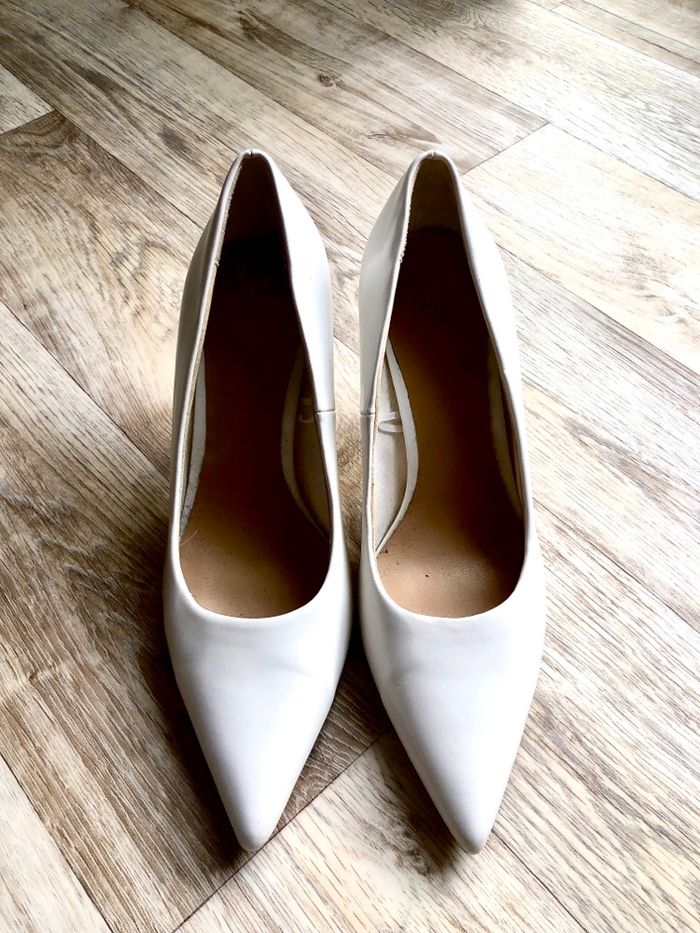 Escarpins • H&M • 36 • Blanche • Cuir synthétique - photo numéro 7