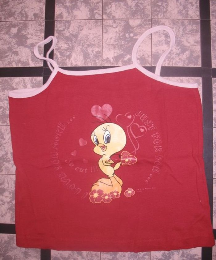 ÉBARDEUR ROUGE "LOONEY TUNES" - TAILLE XS - n°01