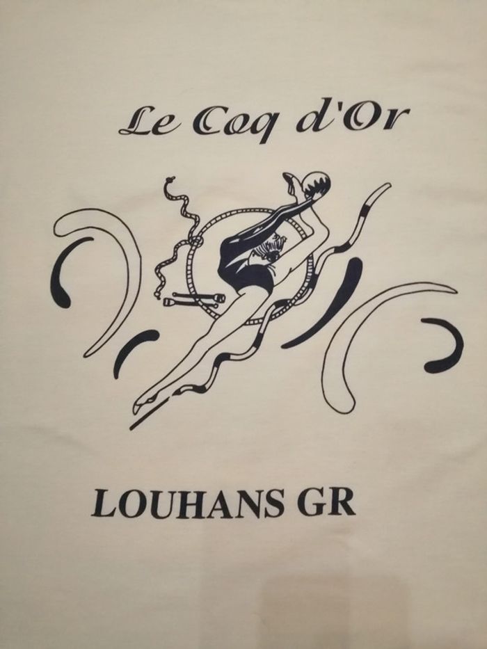 T-shirt blanc Louhans GR Taille S/150-12 ans B&C - photo numéro 2