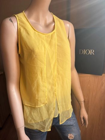 Blouse fluide jaune