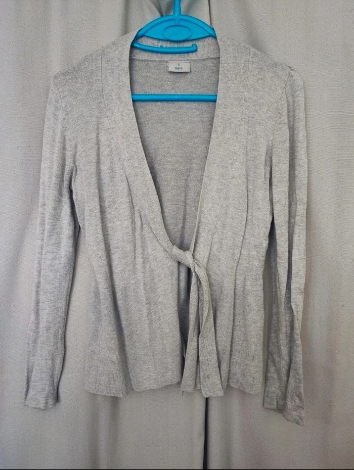 Gilet cardigan cache coeur à nouer M&S mode taille S