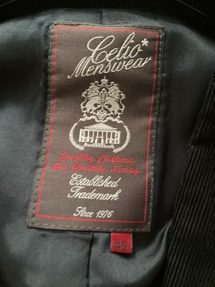 Veste de costume velours noir - photo numéro 3