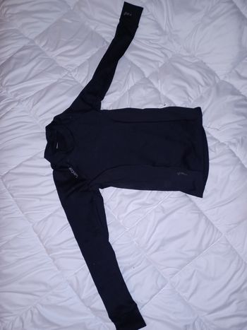 Sous-pull ski/t-shirt sport chaud noir