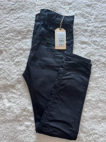 ean Teddy Smith "Alpha Carrot" Homme - Noir Ciré - W33 L34 (42 L) Neuf avec Étiquette