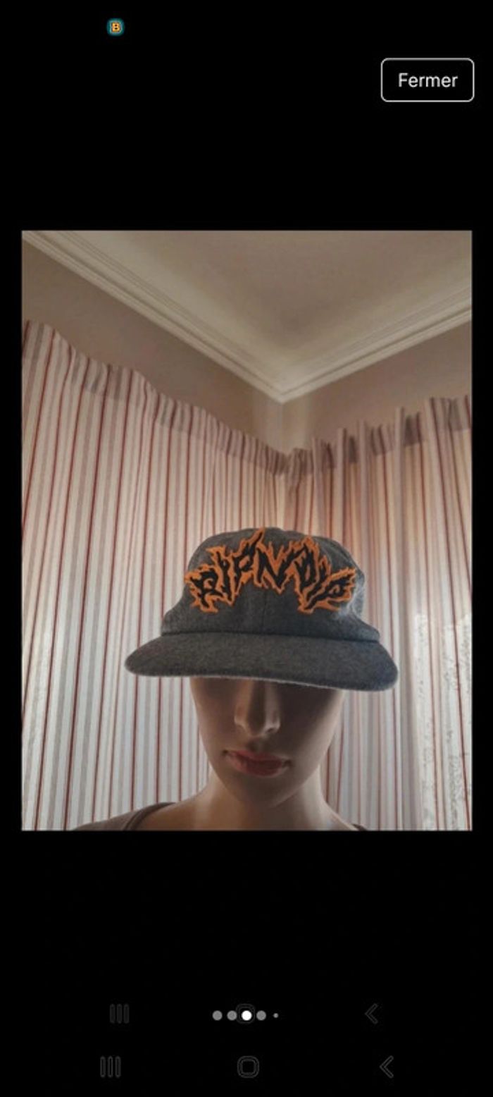 Casquette grise Ripndip réglable en 50% laine - photo numéro 3