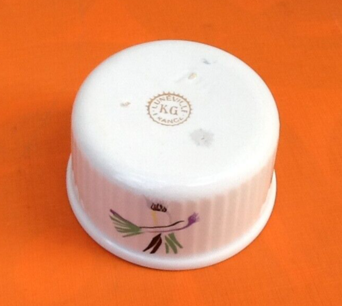 Années 1940/1950 2 Ramequins K.G (Keller-Guerin) Décor légumes (tomat - photo numéro 6