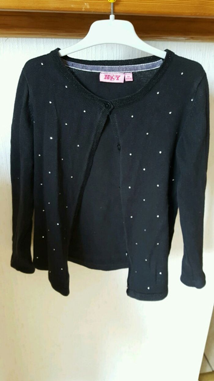 Gilet noir strass