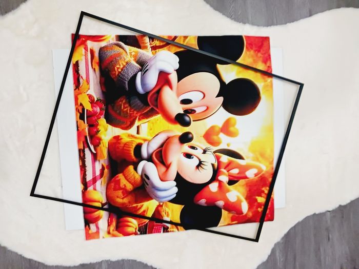 Decoration murale Impression sur toile tissus 70x70 neuf à encadrer