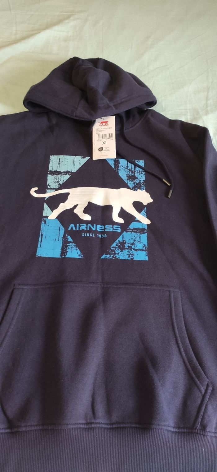 Sweat à capuche homme Airness neuf taille Xl - photo numéro 2