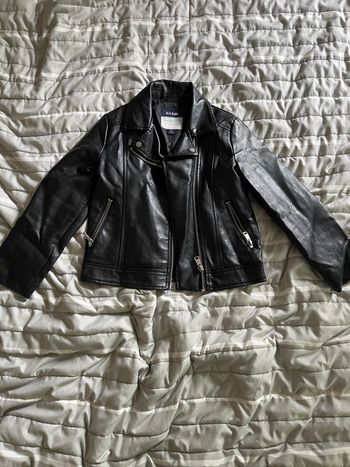 Veste en cuire fille