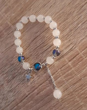 Bracelet en perles naturelles 💫pendentif étoile 💕
