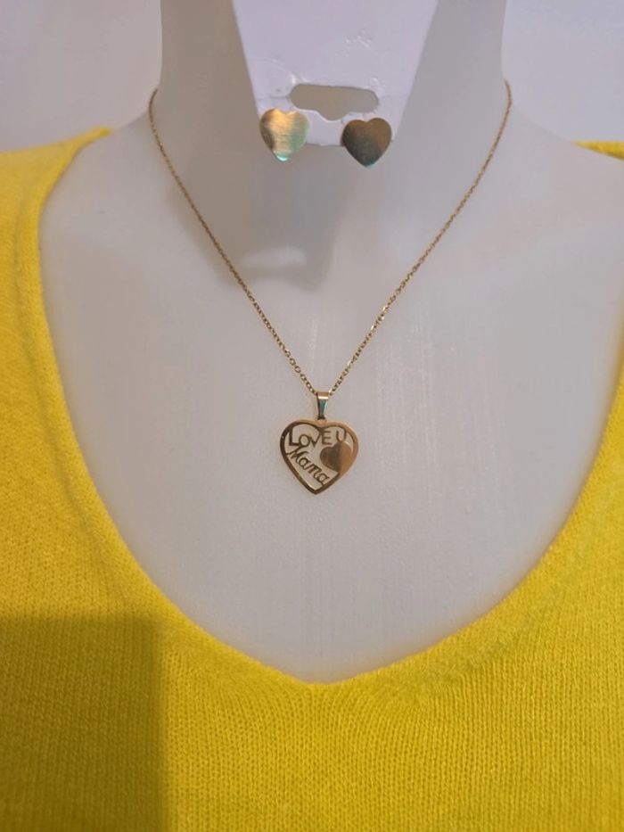 Ensemble bijoux neuf acier inoxydable - photo numéro 2