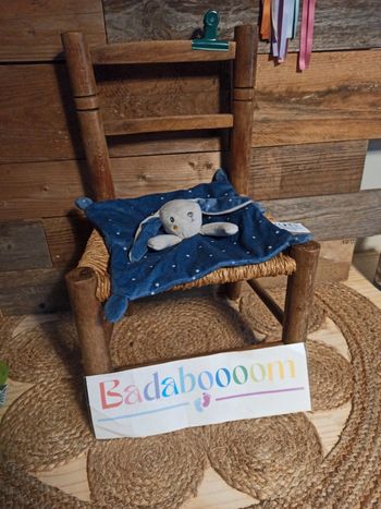 Doudou lapin bleu étoiles Simba toys tbe