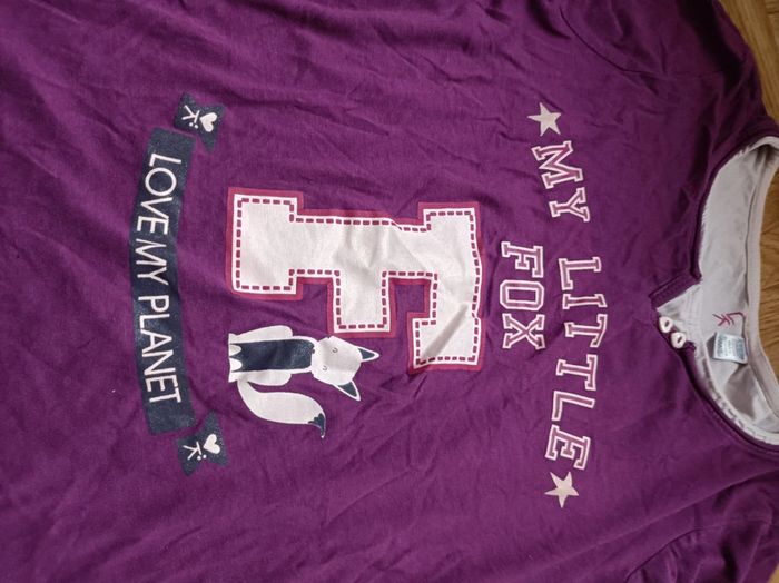 T-shirt manches longues fille Okaïdi taille 12 ans en très bon état - photo numéro 2