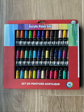 Boîte peinture 48 tubes acryliques