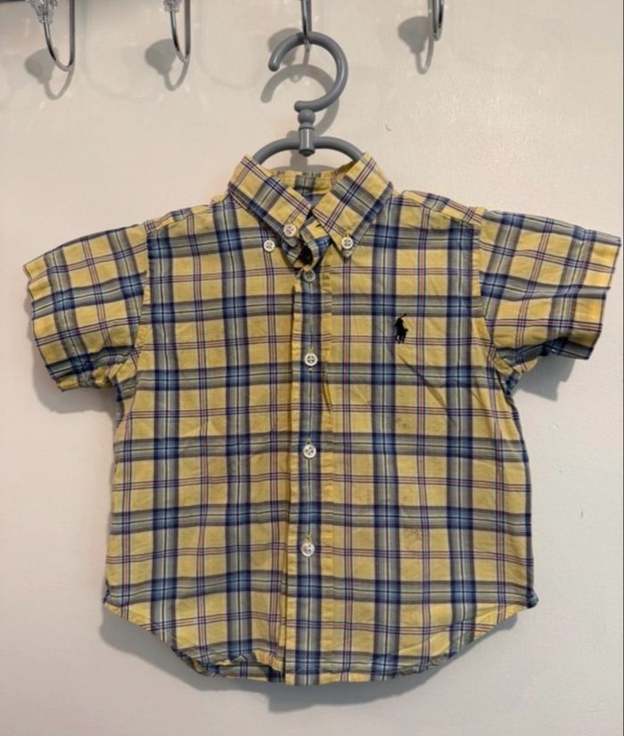 Chemise à carreaux garçon Ralph Lauren 18 mois - photo numéro 2