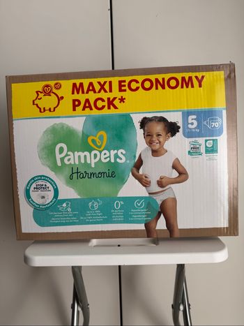 70 couches pampers harmonie taille 5