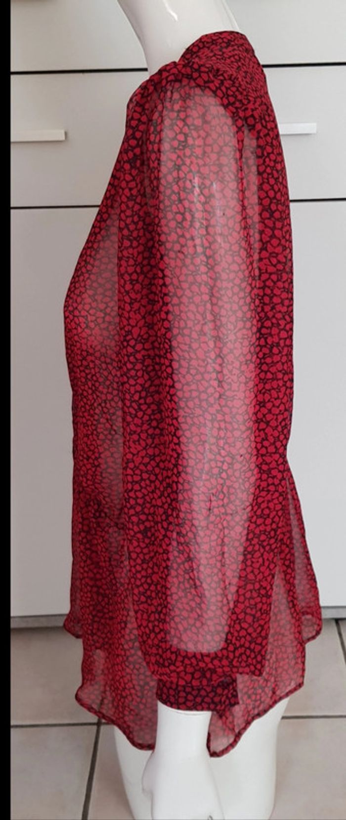 Blouse péplum transparente vintage - photo numéro 4