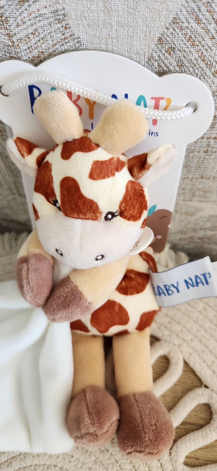 Doudou Lange Bébé Girafe Baby Nat - photo numéro 6