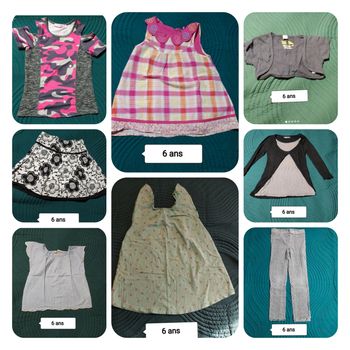 Lot vêtements fille 6 ans