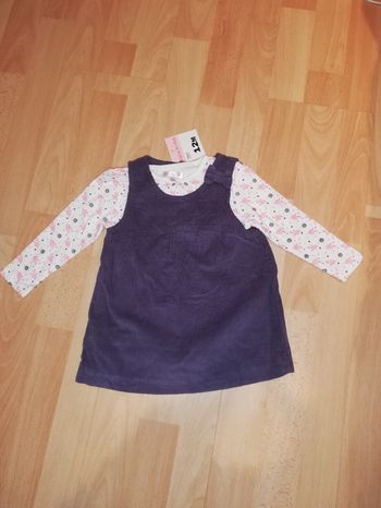Robe courte violette Graine de rêves