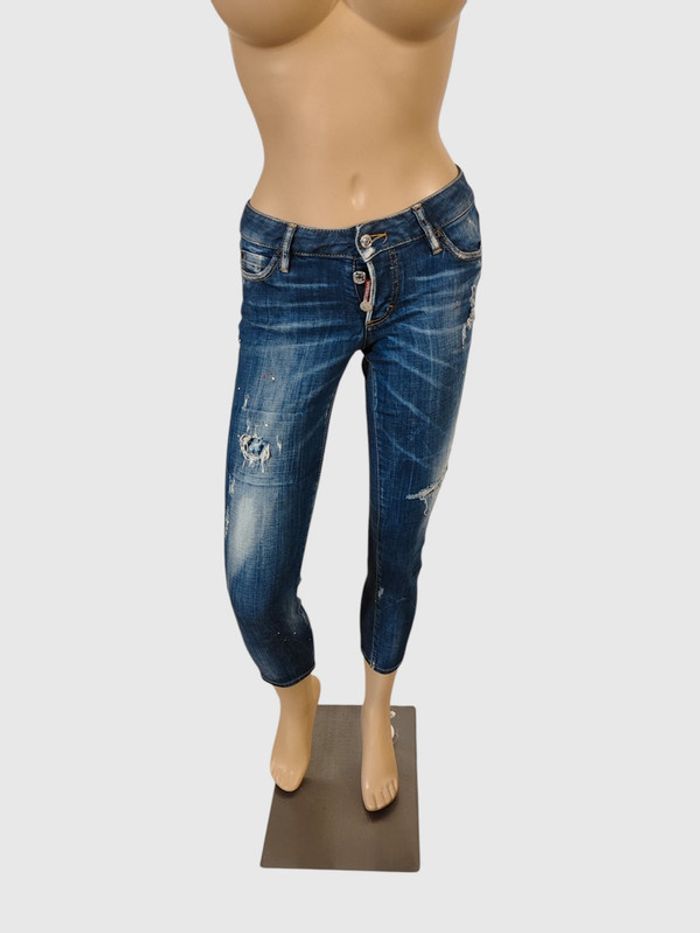Jean Dsquared2 bleu taille 40 - Modèle Jennifer Cropped - État neuf