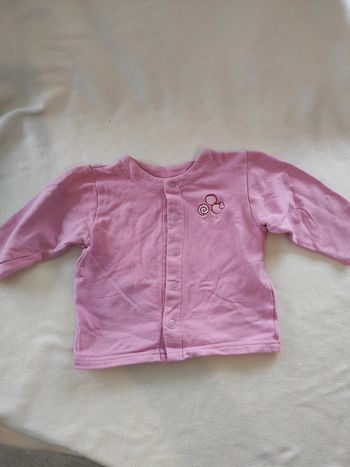 Gilet rose mi saison taille 2 ans