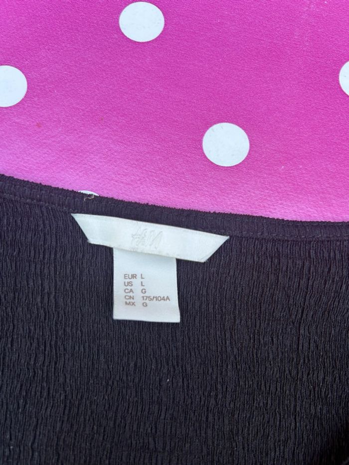 Haut benitier noir manches longues taille L - h&m - photo numéro 5