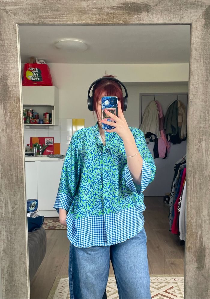 Blouse fluide manches 3/4 taille S - photo numéro 2