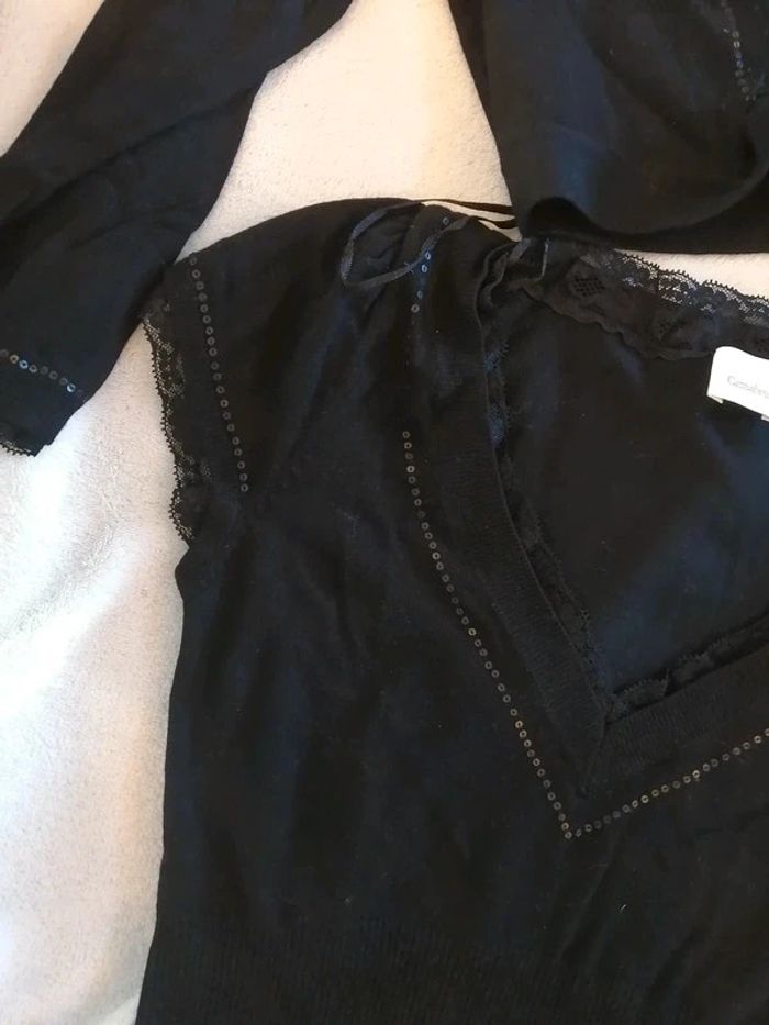 Ensemble de haut debardeur+boléro habillés - photo numéro 5