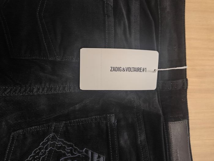 Pantalon noir velours neuf - Zadig et Voltaire - photo numéro 3