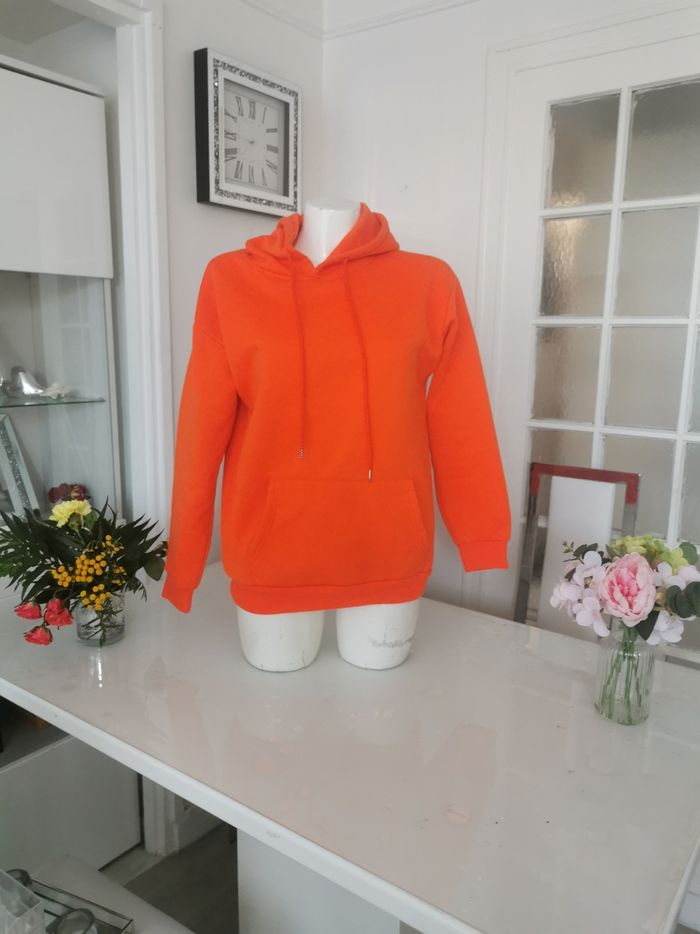 🧡🤍Jolie Sweat A Capuche Shein 🧡🤍 - photo numéro 7