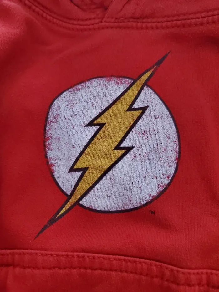 Pull à capuche Flash 3-4 ans - photo numéro 2