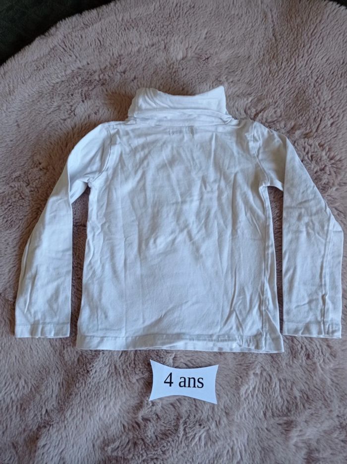 Sous-pull blanc 4 ans Okaïdi - photo numéro 2