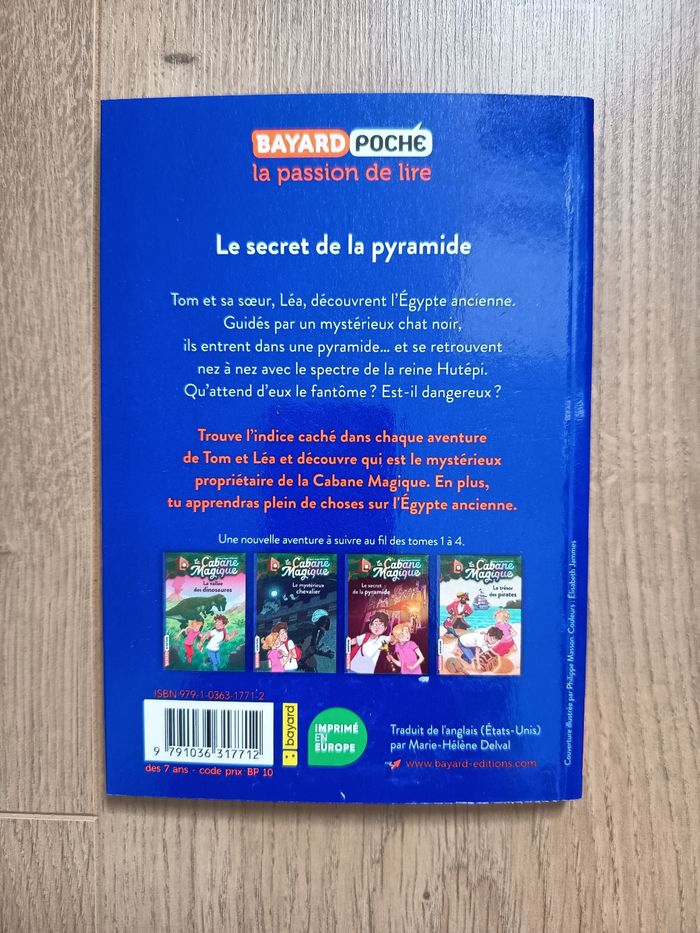 Livre roman enfant Cabane magique, Le secret des pyramides, Éditions Bayard - photo numéro 3