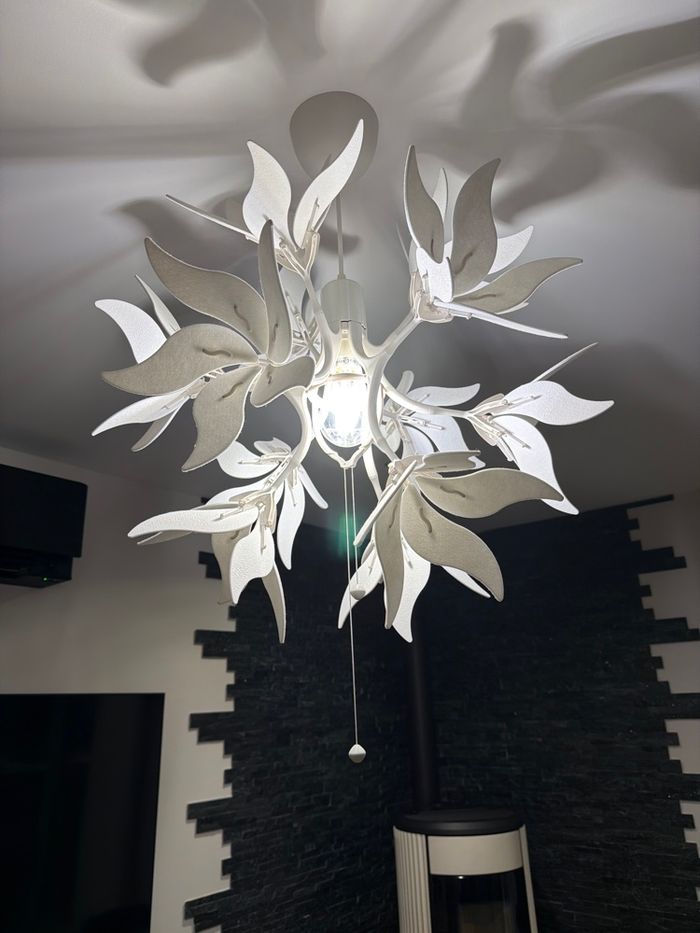 Lustre suspension fleur - photo numéro 2