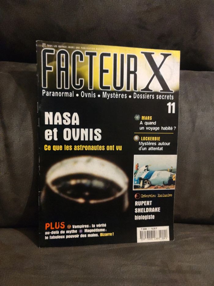 Magazine Secrets mystère vintage facteur X numéro 11