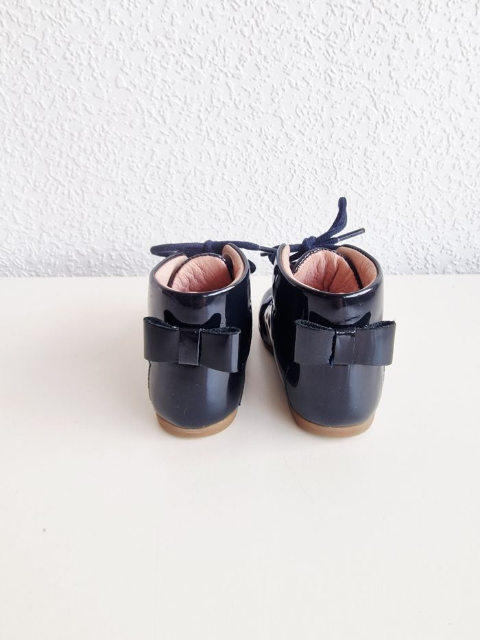 Jacadi - Bottillons en cuir vernis - Bleu marine - 19 - photo numéro 5