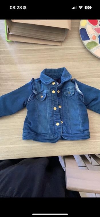 Veste jean moltoné