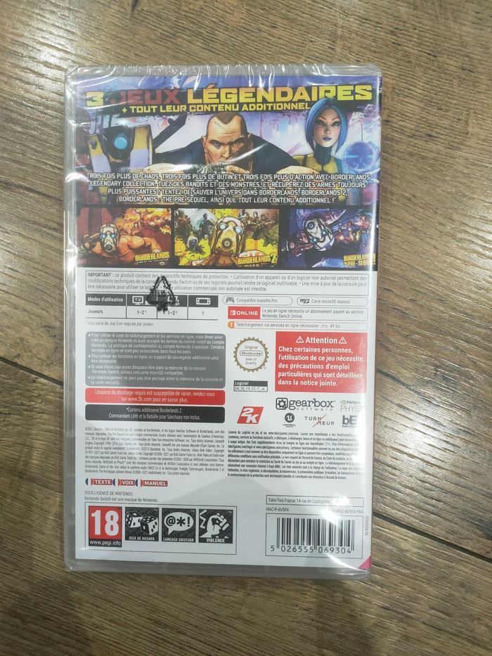 Jeu de note do Switch borderlands - photo numéro 2