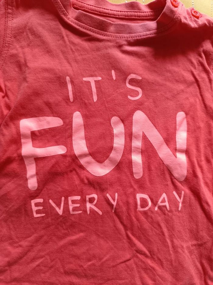 Lot de 2 tee-shirts manches courtes Gémo 24 mois - photo numéro 4