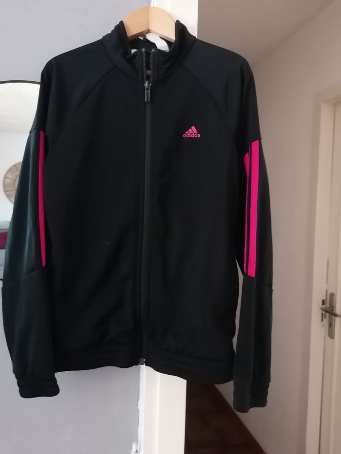 Veste sport🧥 noir et fushia, Adidas, 10ans