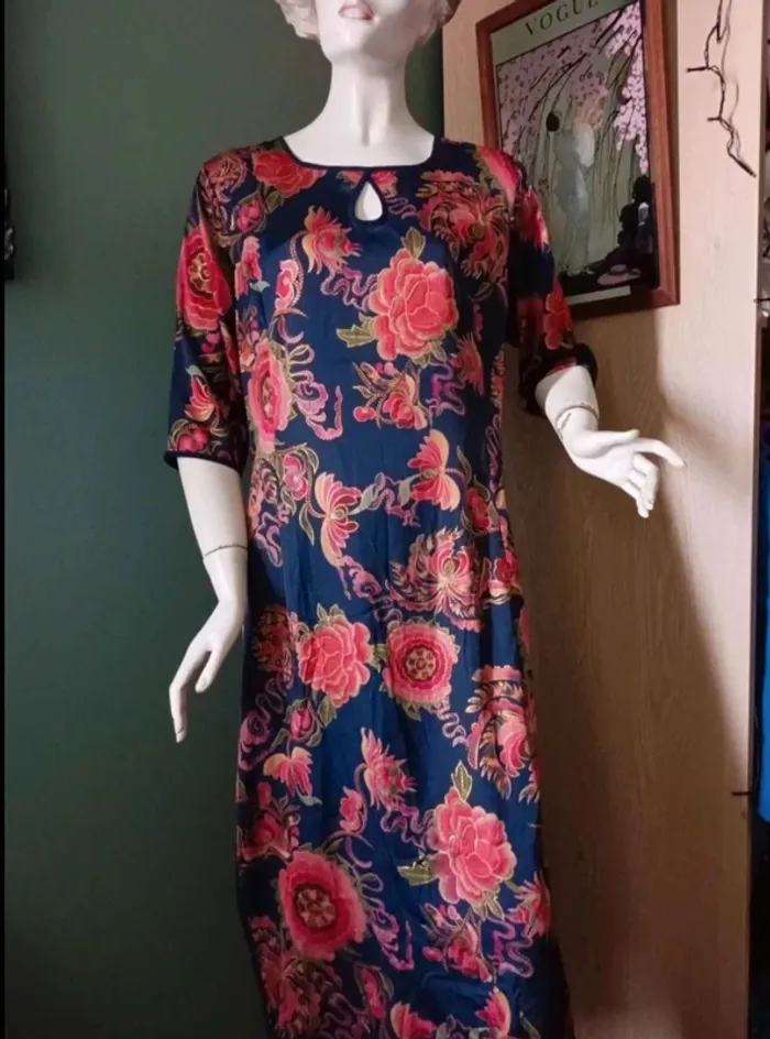 Robe longue fleurie L