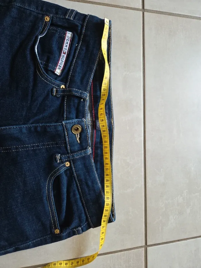 Jeans Tommy hilfiger tribeca skinny crop bleu - photo numéro 6