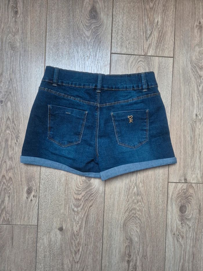 Short okaidi bleu brut 12 ans état neuf - photo numéro 2