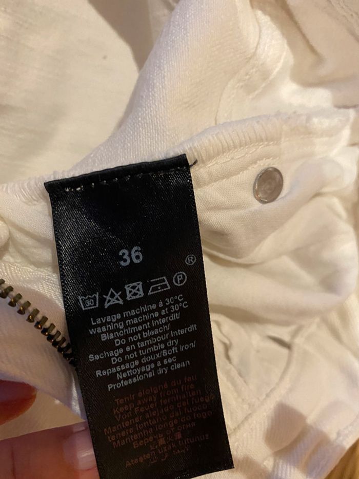 Pantalon jean blanc - photo numéro 3
